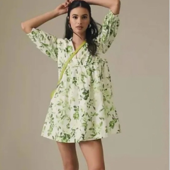 Maeve Dresses & Skirts - Anthropologie Maeve V-Neck Floral Tunic Dress
